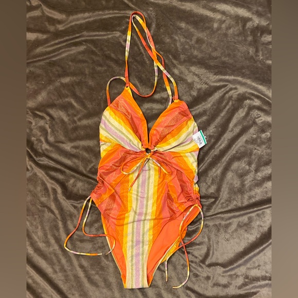 NWT Robin Piccone Greta Keyhole One-Piece size 8 - Picture 4 of 13